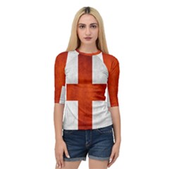 England Flag Quarter Sleeve Raglan Tee