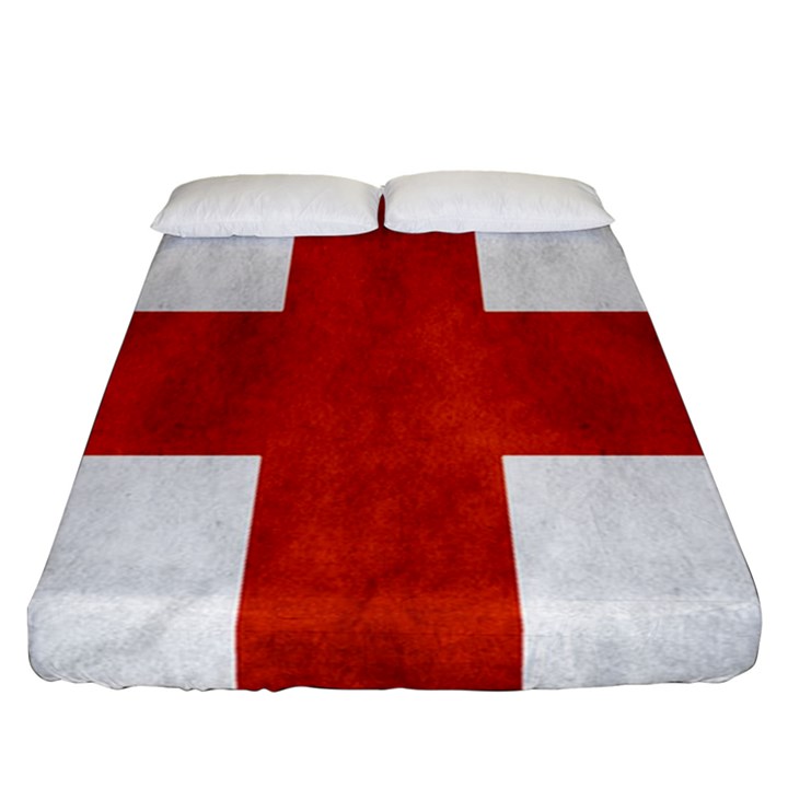 England flag Fitted Sheet (Queen Size)