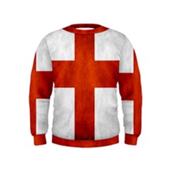 England Flag Kids  Sweatshirt by Valentinaart