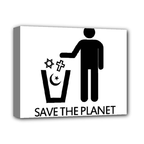 Save The Planet - Religions  Deluxe Canvas 14  X 11  by Valentinaart