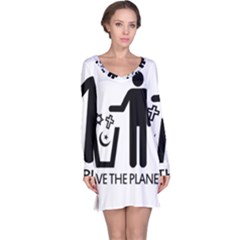 Save The Planet - Religions  Long Sleeve Nightdress by Valentinaart