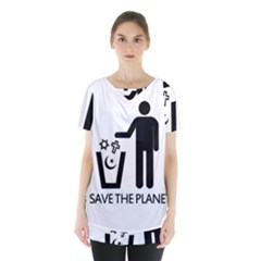 Save The Planet - Religions  Skirt Hem Sports Top by Valentinaart