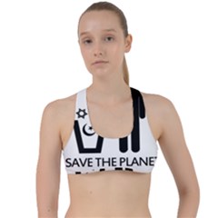 Save The Planet - Religions  Criss Cross Racerback Sports Bra by Valentinaart