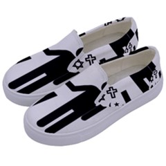 Save The Planet - Religions  Kids  Canvas Slip Ons by Valentinaart