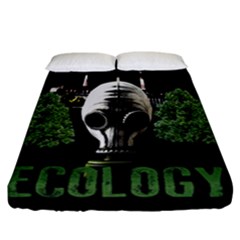 Ecology Fitted Sheet (california King Size) by Valentinaart