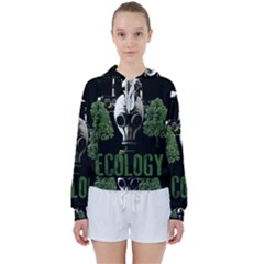 Ecology Women s Tie Up Sweat by Valentinaart