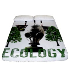 Ecology Fitted Sheet (california King Size) by Valentinaart