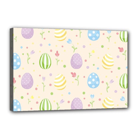 Easter Pattern Canvas 18  X 12  by Valentinaart