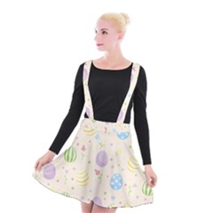 Easter Pattern Suspender Skater Skirt by Valentinaart