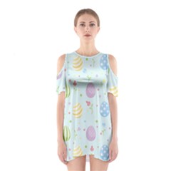 Easter Pattern Shoulder Cutout One Piece by Valentinaart