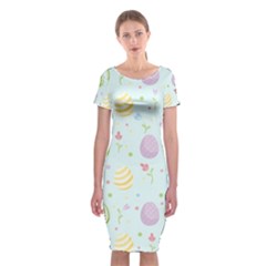 Easter Pattern Classic Short Sleeve Midi Dress by Valentinaart