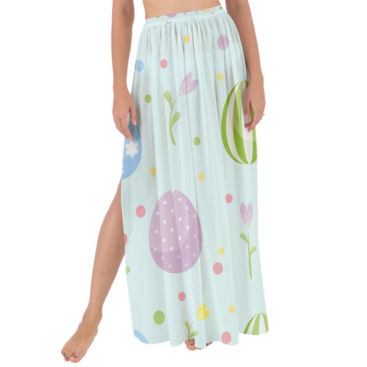 Easter Pattern Maxi Chiffon Tie-Up Sarong