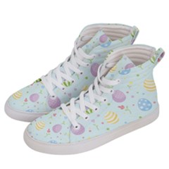 Easter Pattern Women s Hi-top Skate Sneakers by Valentinaart