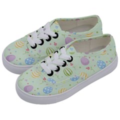 Easter Pattern Kids  Classic Low Top Sneakers by Valentinaart