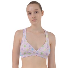 Easter Pattern Sweetheart Sports Bra by Valentinaart