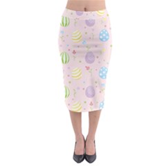 Easter Pattern Midi Pencil Skirt by Valentinaart