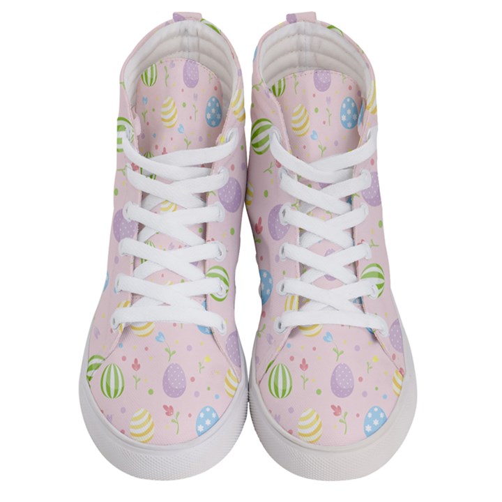 Easter Pattern Men s Hi-Top Skate Sneakers