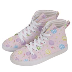 Easter Pattern Men s Hi-top Skate Sneakers by Valentinaart