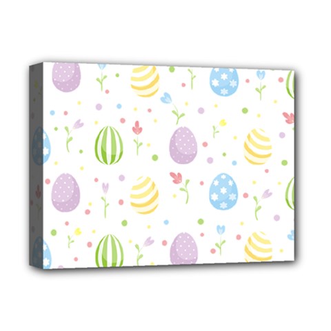 Easter Pattern Deluxe Canvas 16  X 12   by Valentinaart