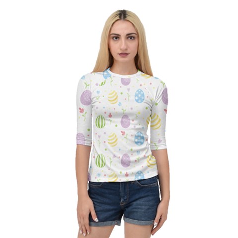 Easter Pattern Quarter Sleeve Raglan Tee by Valentinaart