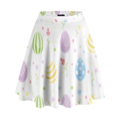 Easter Pattern High Waist Skirt by Valentinaart