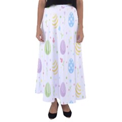 Easter Pattern Flared Maxi Skirt by Valentinaart