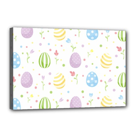 Easter Pattern Canvas 18  X 12  by Valentinaart