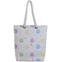 Easter Pattern Full Print Rope Handle Tote (Small) View2