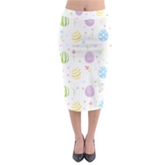 Easter Pattern Midi Pencil Skirt by Valentinaart