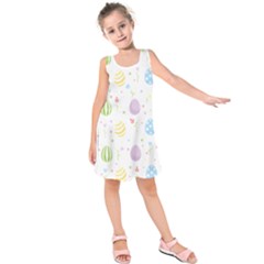 Easter Pattern Kids  Sleeveless Dress by Valentinaart