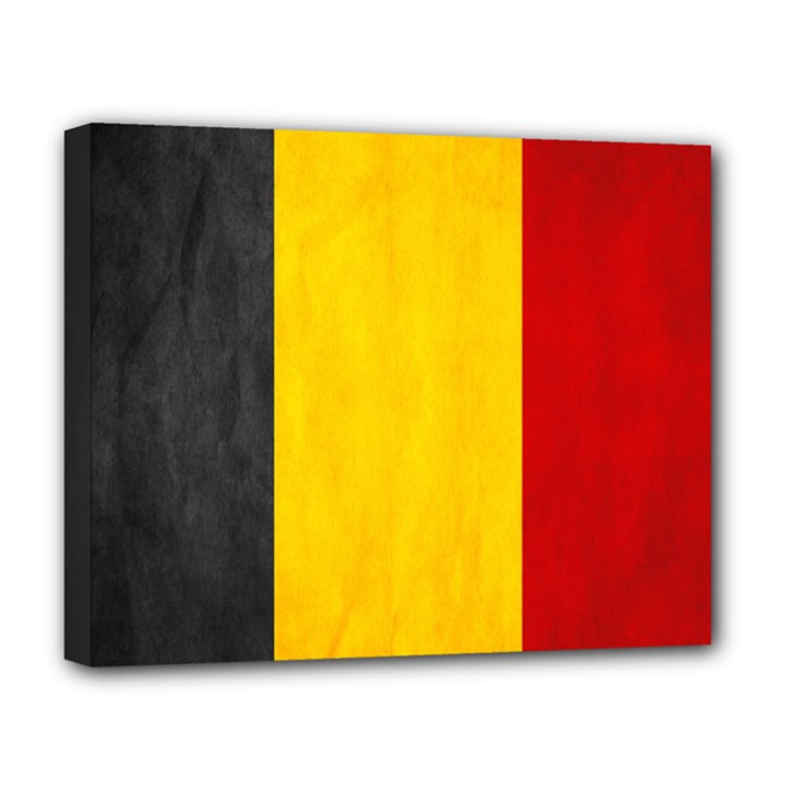 Belgium Flag Deluxe Canvas 20  x 16  