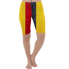 Belgium Flag Cropped Leggings  by Valentinaart