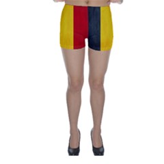 Belgium Flag Skinny Shorts by Valentinaart