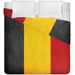 Belgium Flag Duvet Cover Double Side (king Size) by Valentinaart