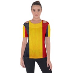 Belgium Flag Short Sleeve Top by Valentinaart