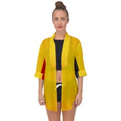 Belgium Flag Open Front Chiffon Kimono by Valentinaart