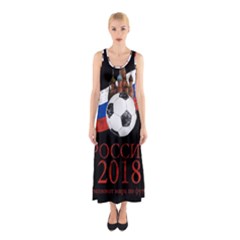 Russia Football World Cup Sleeveless Maxi Dress