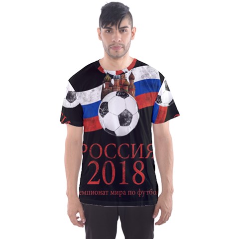 Russia Football World Cup Men s Sports Mesh Tee by Valentinaart