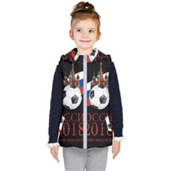 Russia Football World Cup Kid s Hooded Puffer Vest by Valentinaart