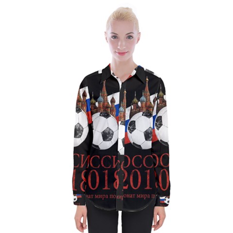 Russia Football World Cup Womens Long Sleeve Shirt by Valentinaart