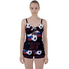 Russia Football World Cup Tie Front Two Piece Tankini by Valentinaart