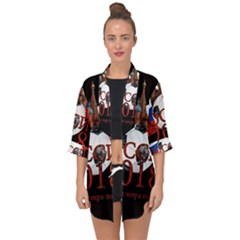 Russia Football World Cup Open Front Chiffon Kimono