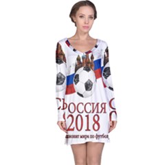 Russia Football World Cup Long Sleeve Nightdress by Valentinaart