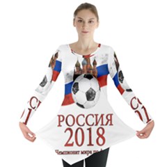 Russia Football World Cup Long Sleeve Tunic  by Valentinaart