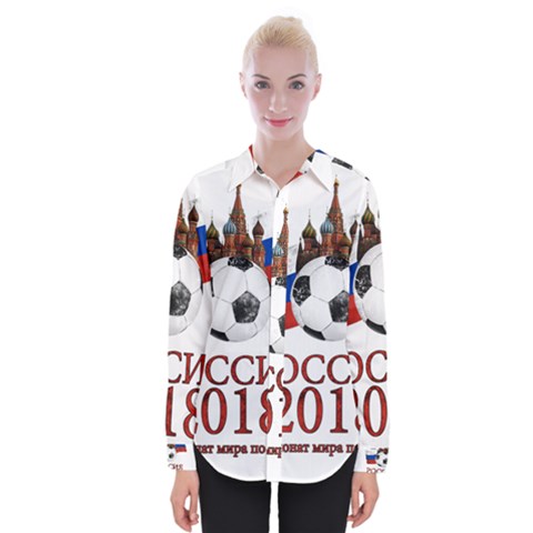 Russia Football World Cup Womens Long Sleeve Shirt by Valentinaart