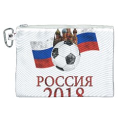 Russia Football World Cup Canvas Cosmetic Bag (xl) by Valentinaart