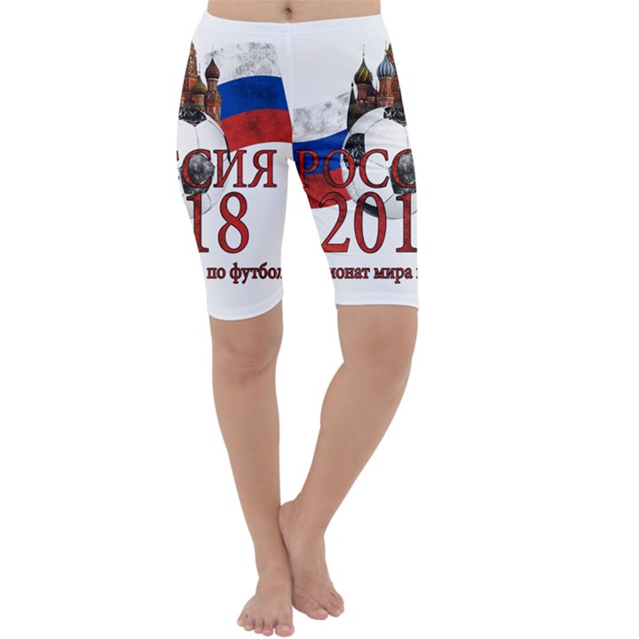 Russia Football World Cup Cropped Leggings 