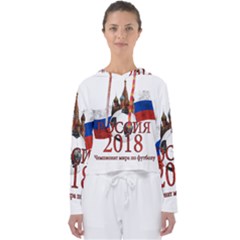 Russia Football World Cup Women s Slouchy Sweat by Valentinaart