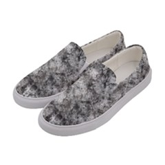 Grunge Pattern Women s Canvas Slip Ons