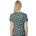 Modern Oriental Ornate Pattern V-Neck Sport Mesh Tee View2